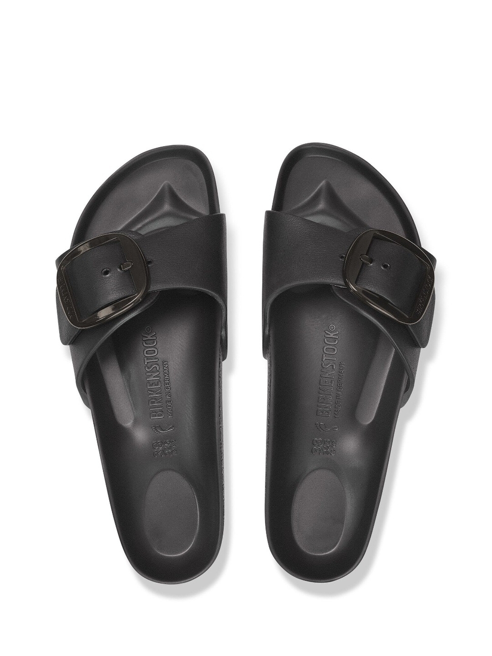 Birkenstock Women's Black Madrid Single-Buckle EVA Slide Sandals